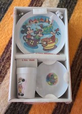Vintage Rare 3 Piece Micky Mouse Dishes NIB