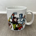 X-Men 1989 Coffee Mug Uncanny Retro Comic Book Design Cup Vintage CRACK READ