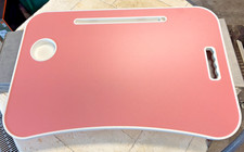Foldable Laptop Table with Cup Holder  Tablet Slot   Portable Bed Desk