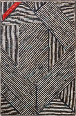 Indische Handgefertigte Vorleger Jute Handgewebt Hippie Teppich 2 x 4 Fuß