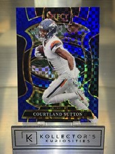 2025 Panini Select Courtland Sutton Concourse Blue Prizm #/249 Broncos
