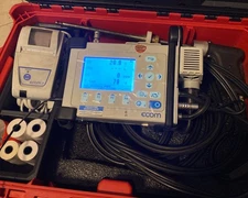 ECOM D COMBUSTION ANALYZER / 2 SENSOR / PRINTER / CARRY CASE / WORKS GREAT! 🇺🇸