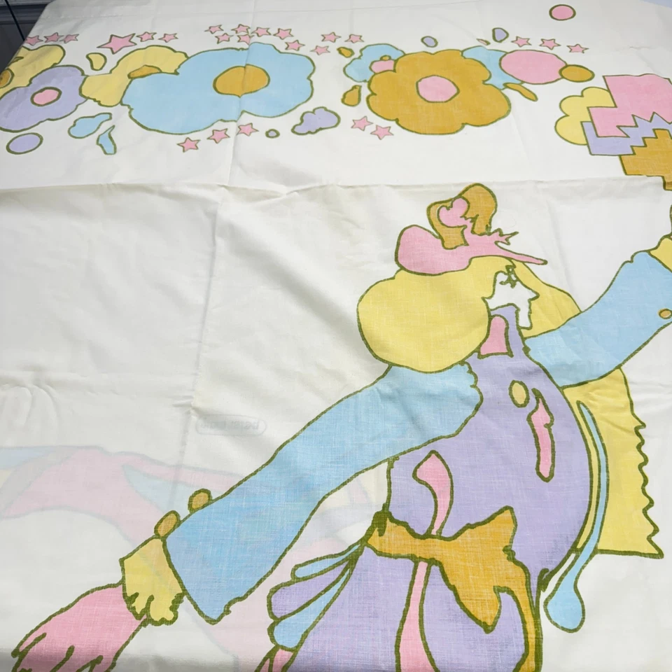 De colección Peter Max Doble Hoja Plana Volante Olímpico Años 70 Bailarín Psicodélico mcm Años 70 Foto 2 de 4