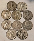 10 Silver Half Dollars ($5 Face Value - 90% Silver) - Mixed Lot SKU01