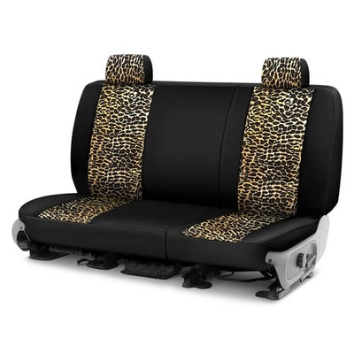 For Lexus UX200 19-22 Neosupreme 2nd Row Black & Leopard Custom Seat Covers