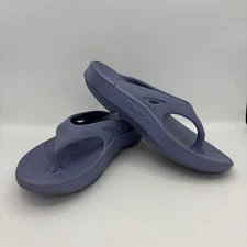OOFOS OOriginal Recovery Unisex Thong Original Sandal Blue Womens 8 Mens 6