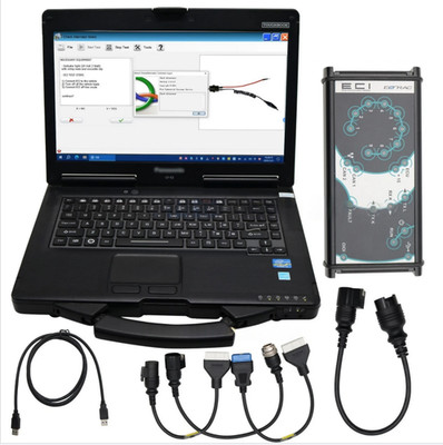 FOR IVECO/FPT ELTRAC DIAGNOSTIC TOOL SCANNER INTERFACE AND CABLES+ CF53 Laptop