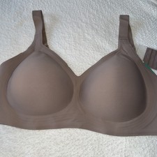 Wireless and Seamless Jelly Bra for Women - No Underwire Push Up Bra 40D Gray