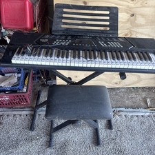 Rock Jams 61 Keys Electronic Keyboard Piano With Stand And Seat