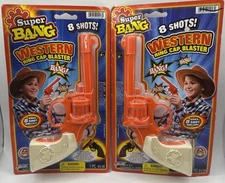 2 X JA-RU Western Ring Cap Blaster 8 Shots Super Bang Cap Gun Toy No Caps Inc.