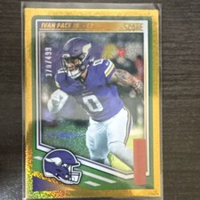 Panini Score 2025 Gold Parallel Ivan Pace Jr. #287 Vikings #37/499