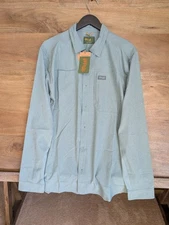 Marsh Wear Shirt Mens Large Trellis Lenwood Long Sleeve Collared Button Up NWT
