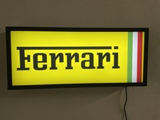 FERRARI INSEGNA LUMINOSA LED  GRANDE 62 Cm x 27 Cm x 7 Cm