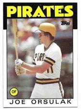 JOE ORSULAK 1986 TOPPS ROOKIE CARD NM-MT CONDITION. rookie card picture