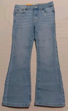   Levi's Girls 726 Flare Denim Jeans Size 6 Light Wash Adjustable Waist NWT   