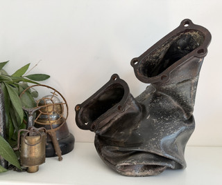 RARE WW2 BRITISH RAF MK1 SPITFIRE BATTLE OF BRITAIN EXHAUST AIRCRAFT RELIC