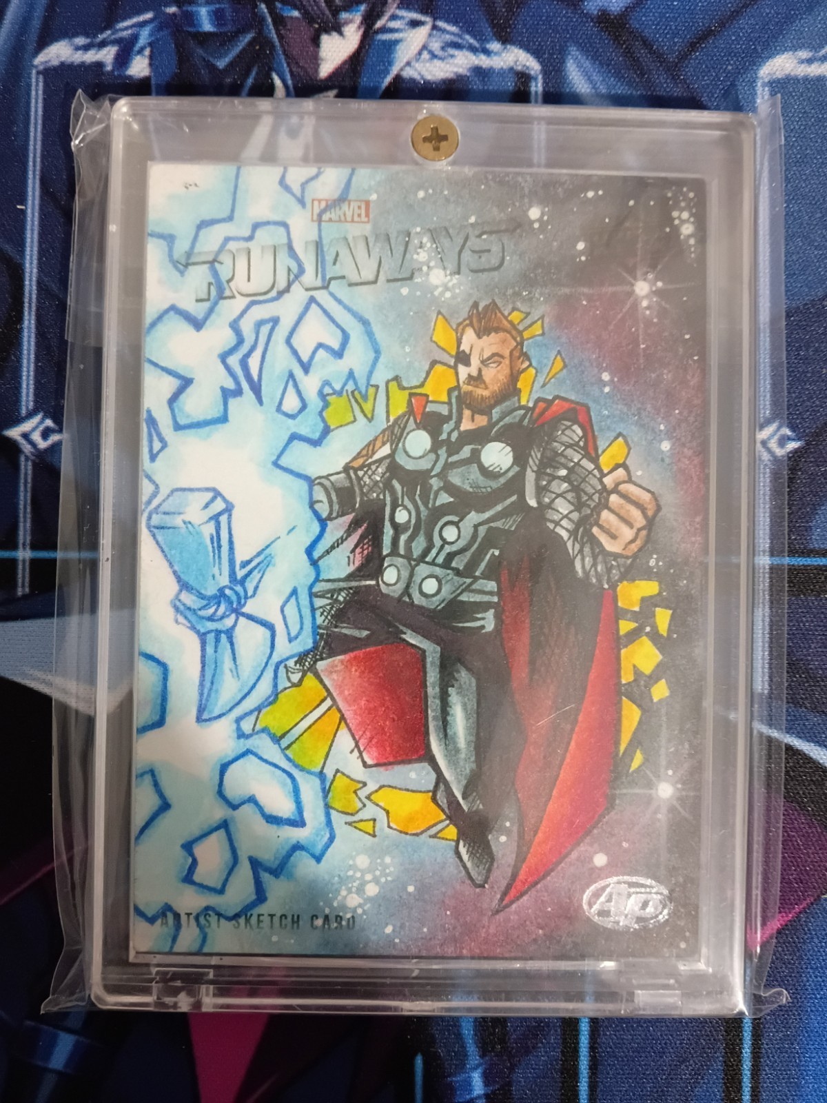 Infinity War Thor 1 of 1 Artist Sketch Card Marvel Runaways Ivan Rodriguez Auto