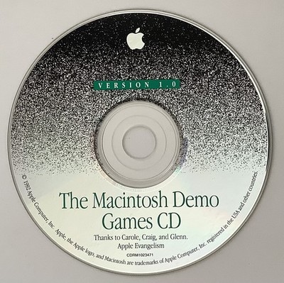 The Macintosh Demo Games CD Version 1.0. 1992. Apple Computer