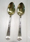 Antique Gorham Victorian-Sheraton Sterling Silver Demitasse Spoons (2) Monogam