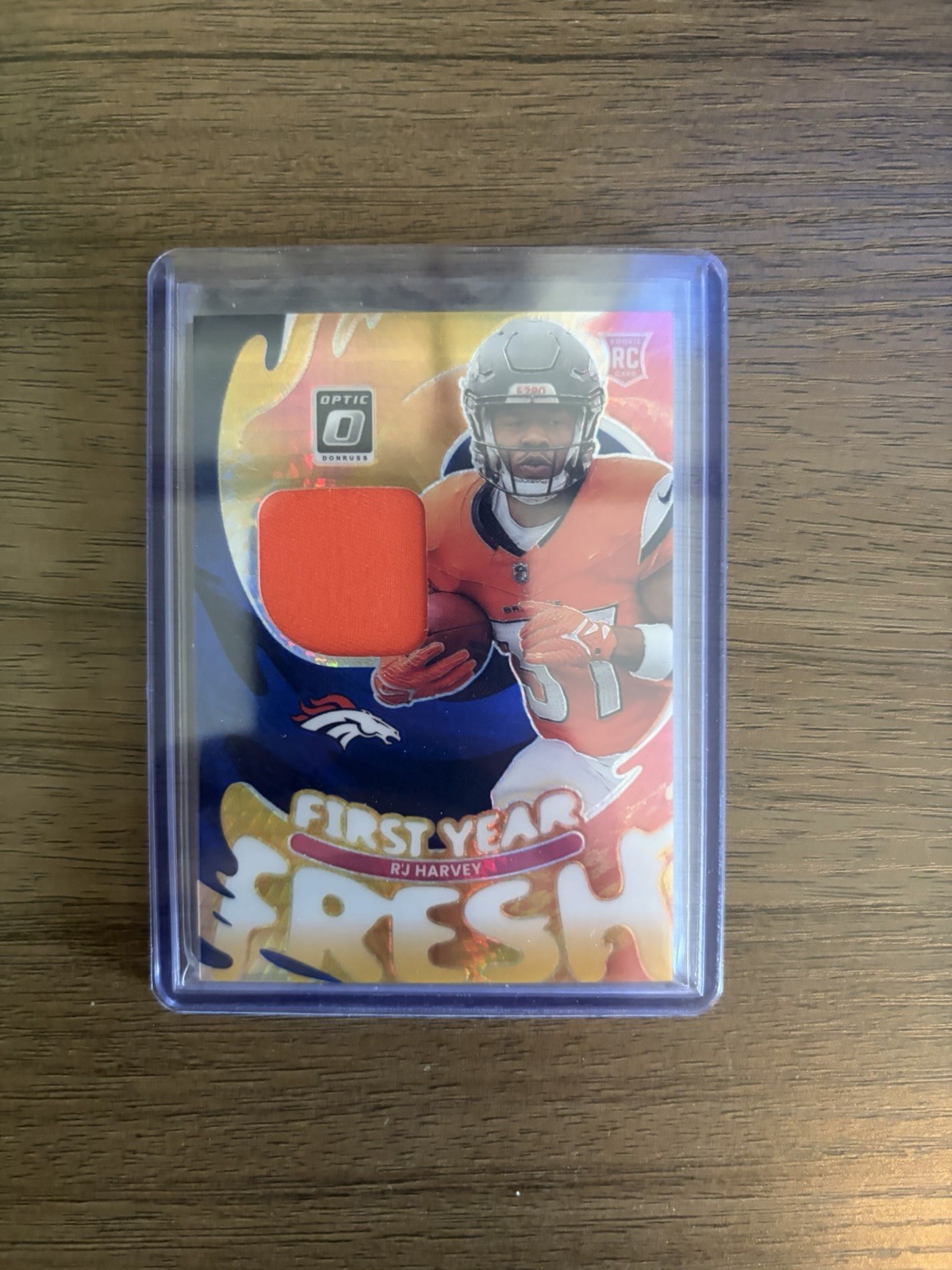 2025 Panini Donruss Optic - First Year Fresh RJ Harvey #FYFBH-RHY Blue Hyper...