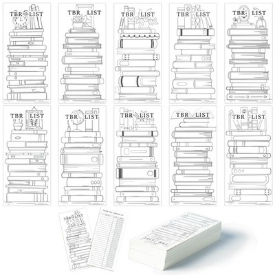 100 PCS Reading Tracker Log Bookmark Read List Timer Record For Student Library