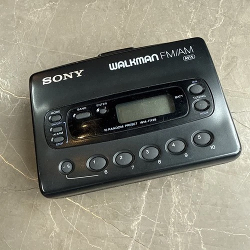 VTG Sony Walkman AVLS Cassette Player WM-FX28 FM/AM radio for Parts or Repair