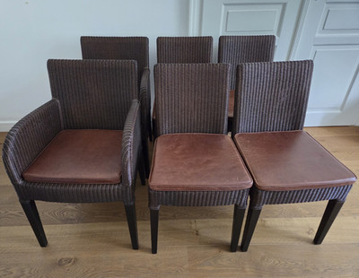 6x Vincent Sheppard Lloyd Loom Stühle  Exclusive    sehr guter Zu