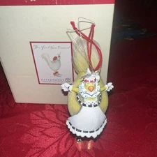 Dept 56 Patience Brewster Krinkles Christmas Three French Hens Ornament 4" 36623