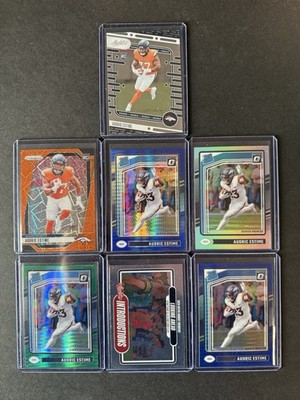 2024 Audric Estime Rookie Card Lot! Prizm, Optic, Absolute!