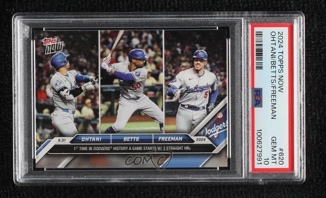 2024 Topps Now /11340 Shohei Ohtani Mookie Betts Freddie Freeman PSA 10 GEM MT