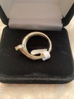 Womens~925 Moissanite Gold Over Sterling Nail Ring~Sz 8 New — photo 4