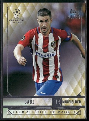2017 Topps UEFA Champions League Showcase #38 Gabi Gold #/99