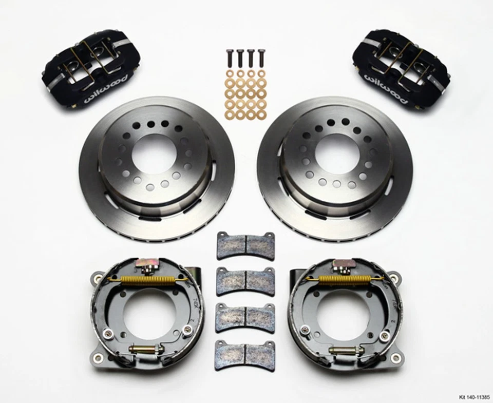Wilwood 140-11385, Kit Se Adapta 67-72 Gm C10 P/U Kit Freno Trasero Pinza Negra Perfor Foto 3 de 4