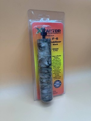 X FACTOR F-6 Stabilizer 6'' 4.7 oz Noise Vibration Dampener Bow Archery NEW