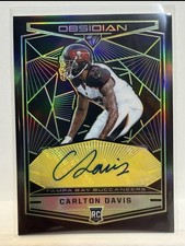 2018 Panini Obsidian Carlton Davis Auto RC Electric Etch Yellow /10 #RKA- rookie
