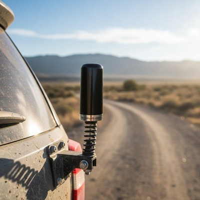 Compact Dual Band Antenna for Marine & Mobile Radio - Easy NMO Installation