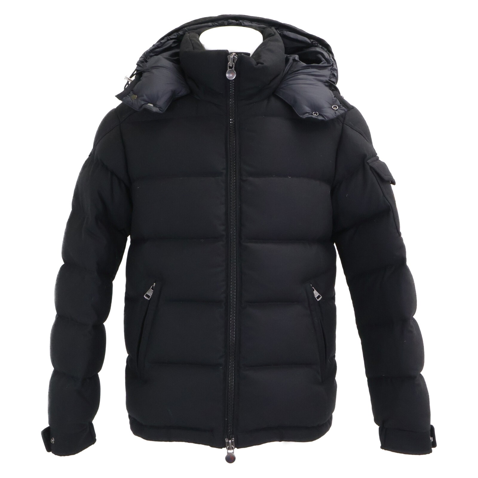 MONCLERモンクレール MAGLIA SCOLLO A V Sサイズ MONCLER MONTGENEVRE wool hooded down jacket 1 black - Gem