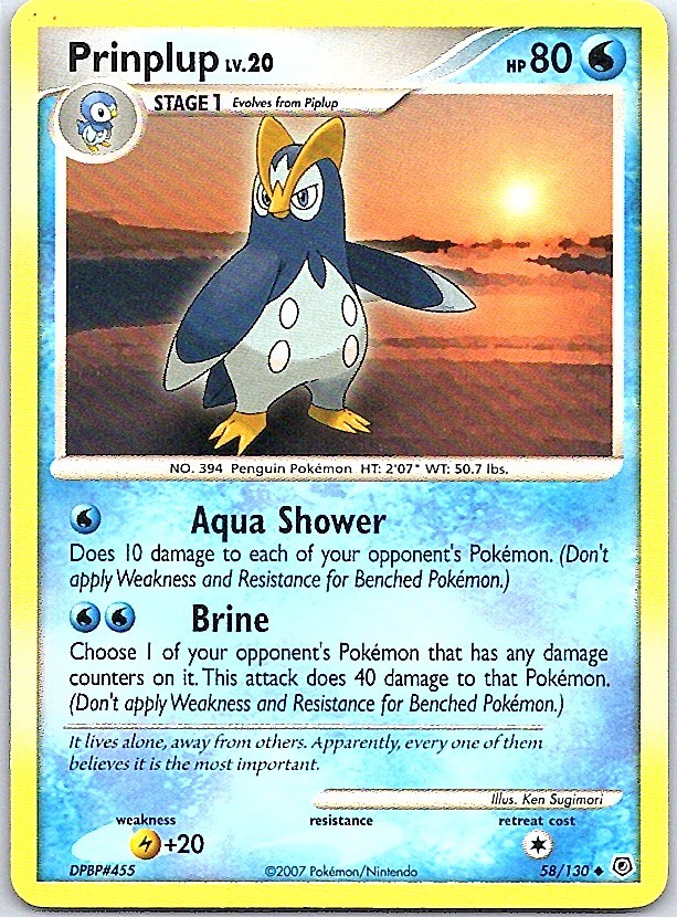 Diamond and Pearl #58/130 Prinplup