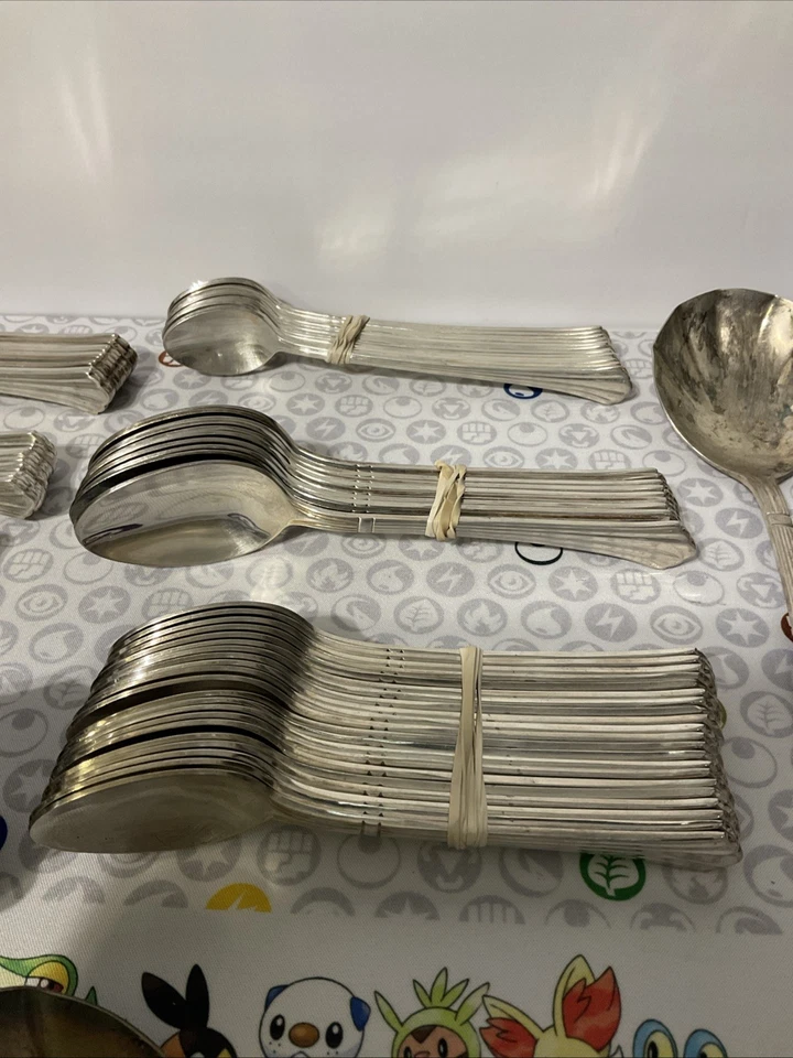 Retroneu Stainless 18/8 Korea Glossy Flatware - 88 Pcs - Vintage - FastShip! - Image 3 of 4