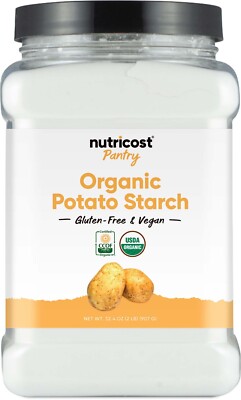 Nutricost Pantry Organic Potato Starch 2 Pound - Gluten-Free & Vegan