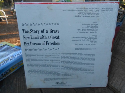 Arthur Godfrey Children's Chorus Our Country 'Tis Of Thee (1967) Vinyl NEW! - Picture 2 of 3
