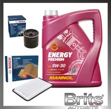 Kit de servicio para MAZDA 2 1.3 gasolina (2008-2015) – Filtros de aceite de aire Bosch y aceite 5L