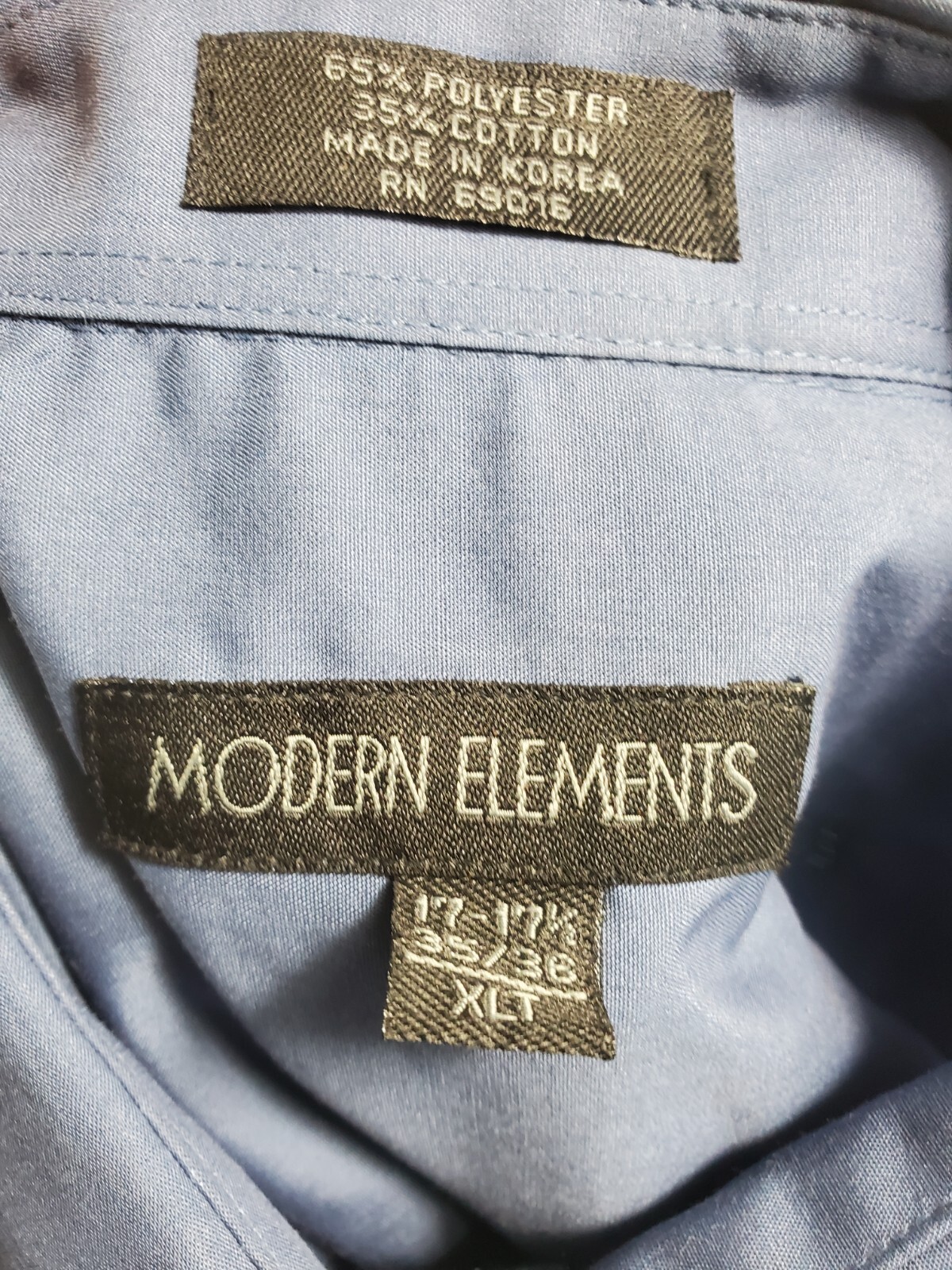 Modern Elements Button-Down Men Size XL Blue 17- … - image 6