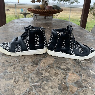Mens Adidas Jeremy Scott Spell Out Letters Giraffe Hi Top Shoes B26035 Size 7