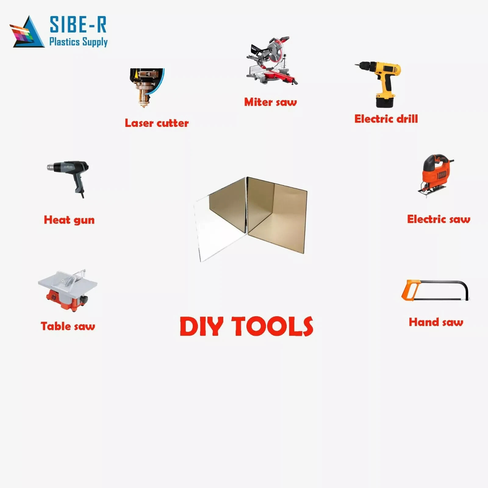 (4-Pack) Acrylic Circle Disc - 1/8" Thick - Silver Mirror - 4" Diameter