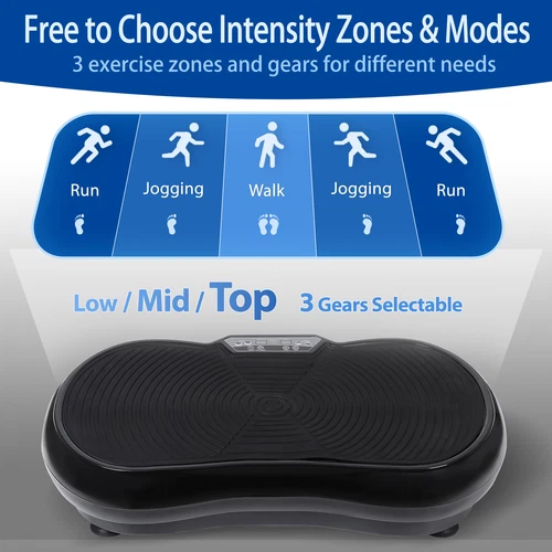 Máquina de Ejercicio Compacta Vibration Plat Todo el Cuerpo con Control Remoto Negro/Blanco/Rojo - Imagen 18 de 32