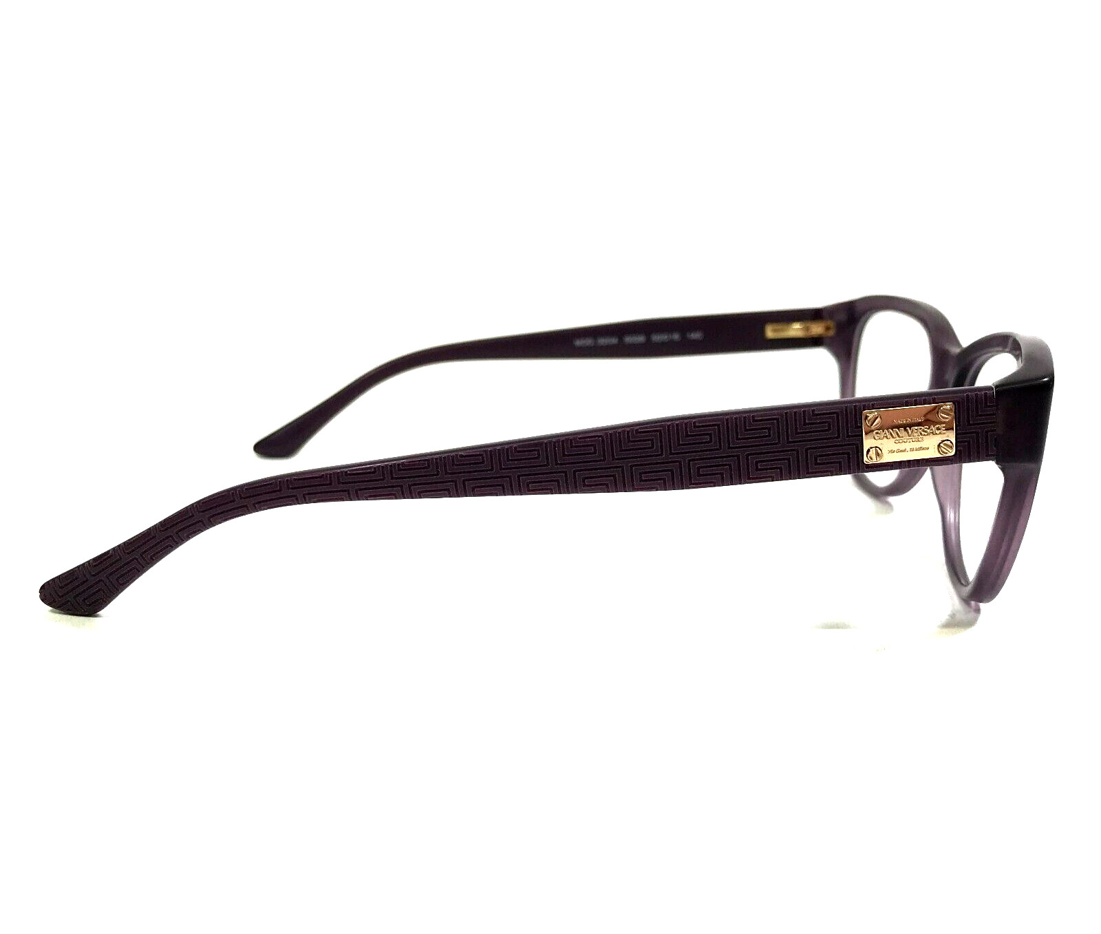 Versace Eyeglasses Frames MOD.3204 5029 Clear Purple Cat Eye Full Rim 53-15-140 thumbnail 3