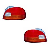 RüCkleuchten Heckleuchten Set Links Rechts FüR Hyundai Accent Stufenheck Rot