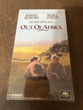 VHS Movie Out of Africa 1985 Robert Redford Meryl Streep New Sealed Video Tape