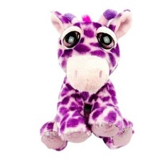 Russ Lil Peepers Violet Giraffe Plush Purple Spotted Shiny Stuffed Animal Toy
